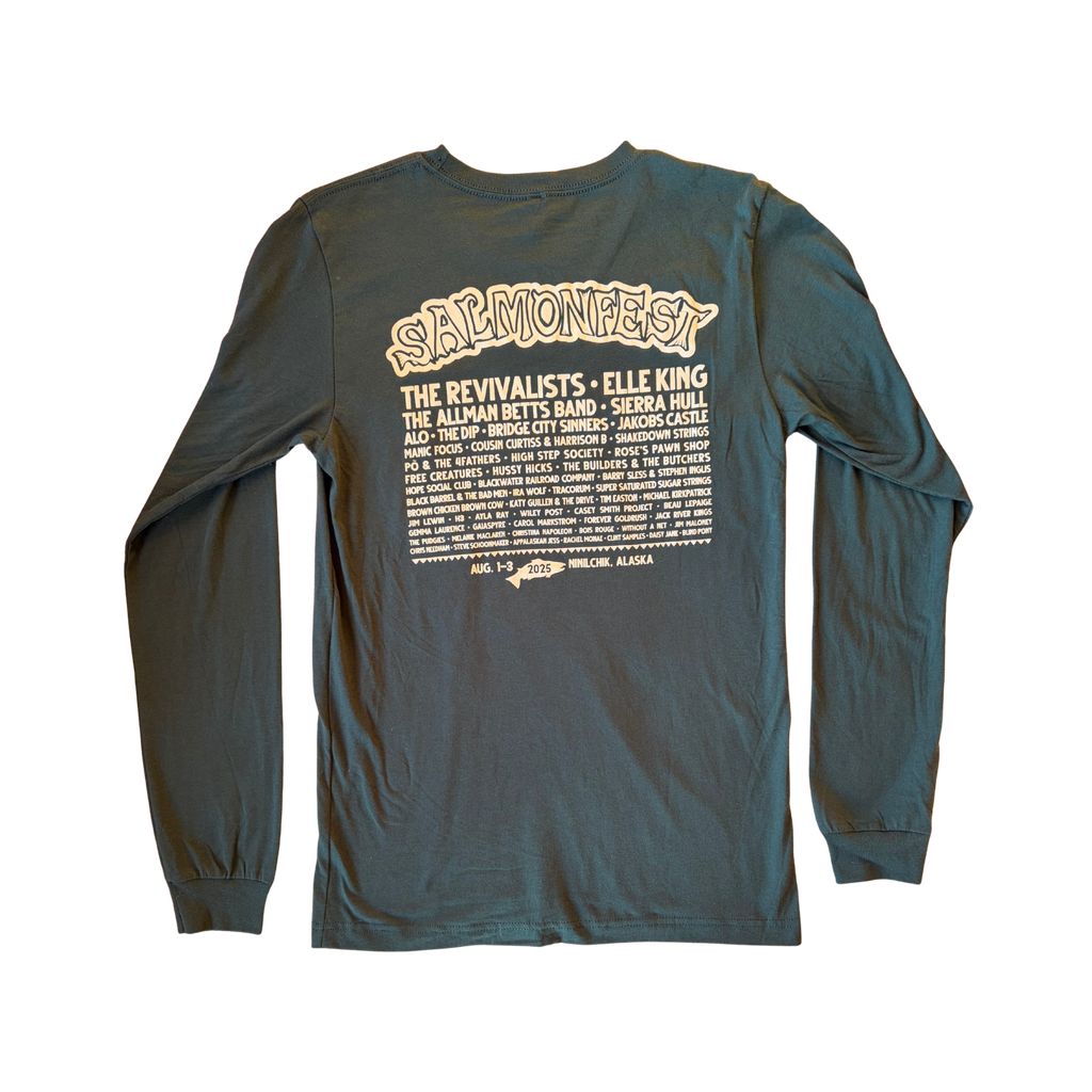 2025 Ray Troll Art Line Up Teal Long Sleeve