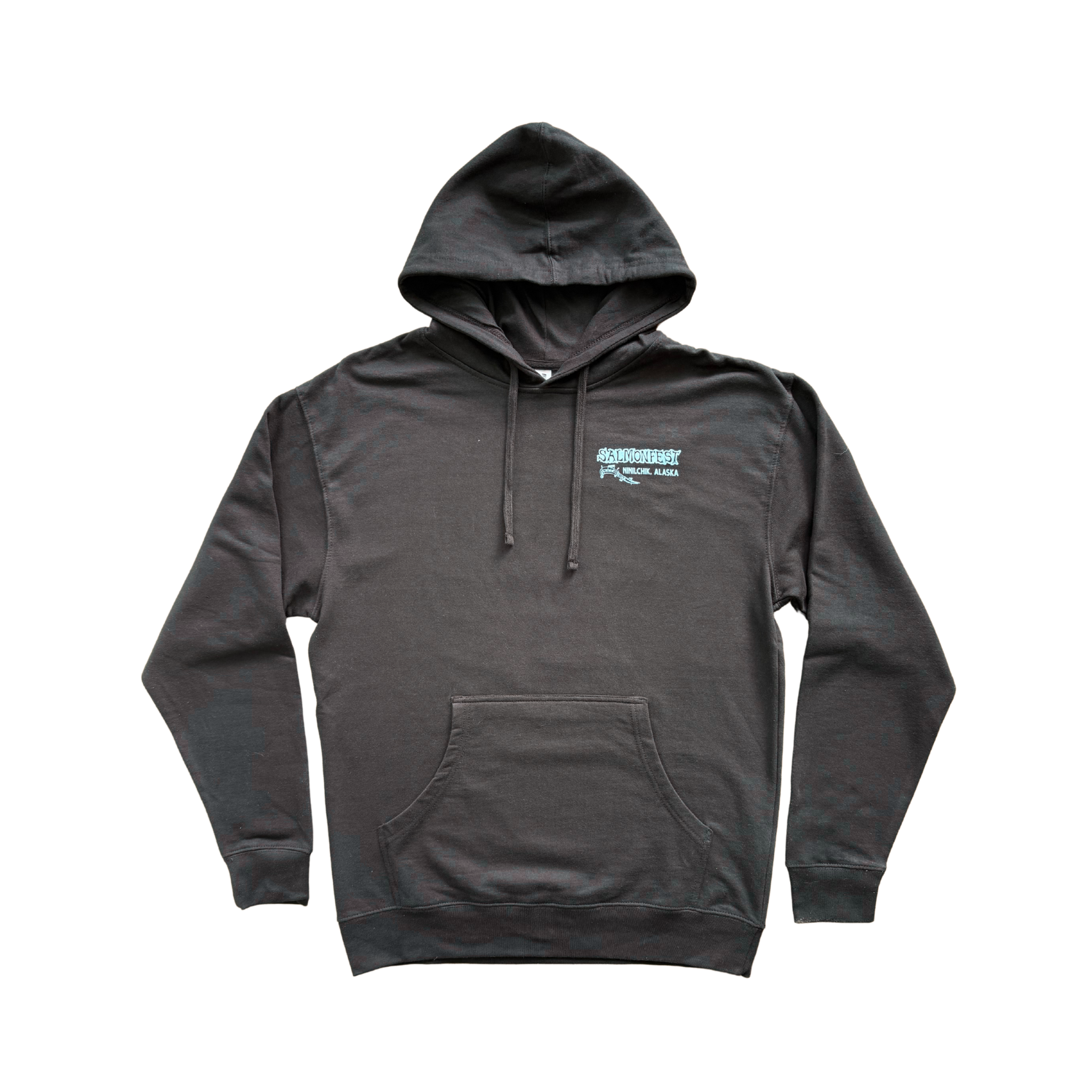 2024 Guitar Salmon Pullover Hoodie - Black