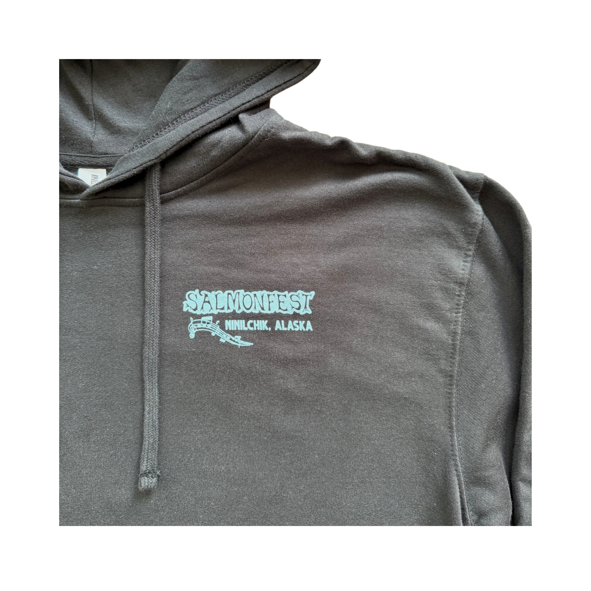2024 Guitar Salmon Pullover Hoodie - Black