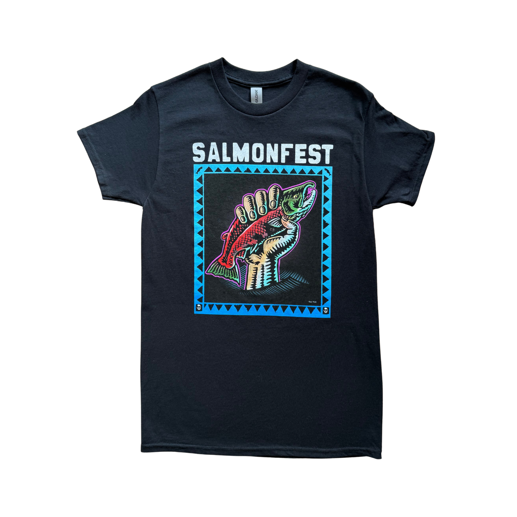 2023 Salmon Pump Line Up Tee - Black