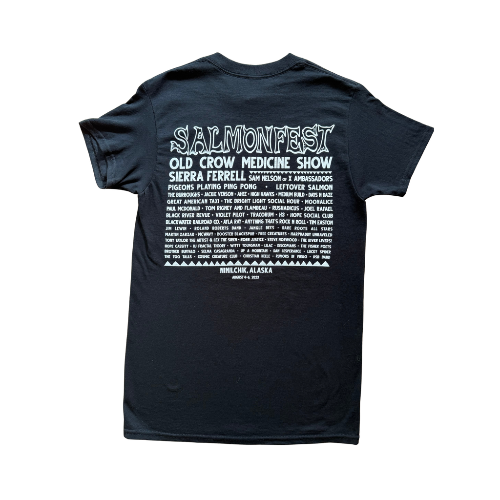 2023 Salmon Pump Line Up Tee - Black