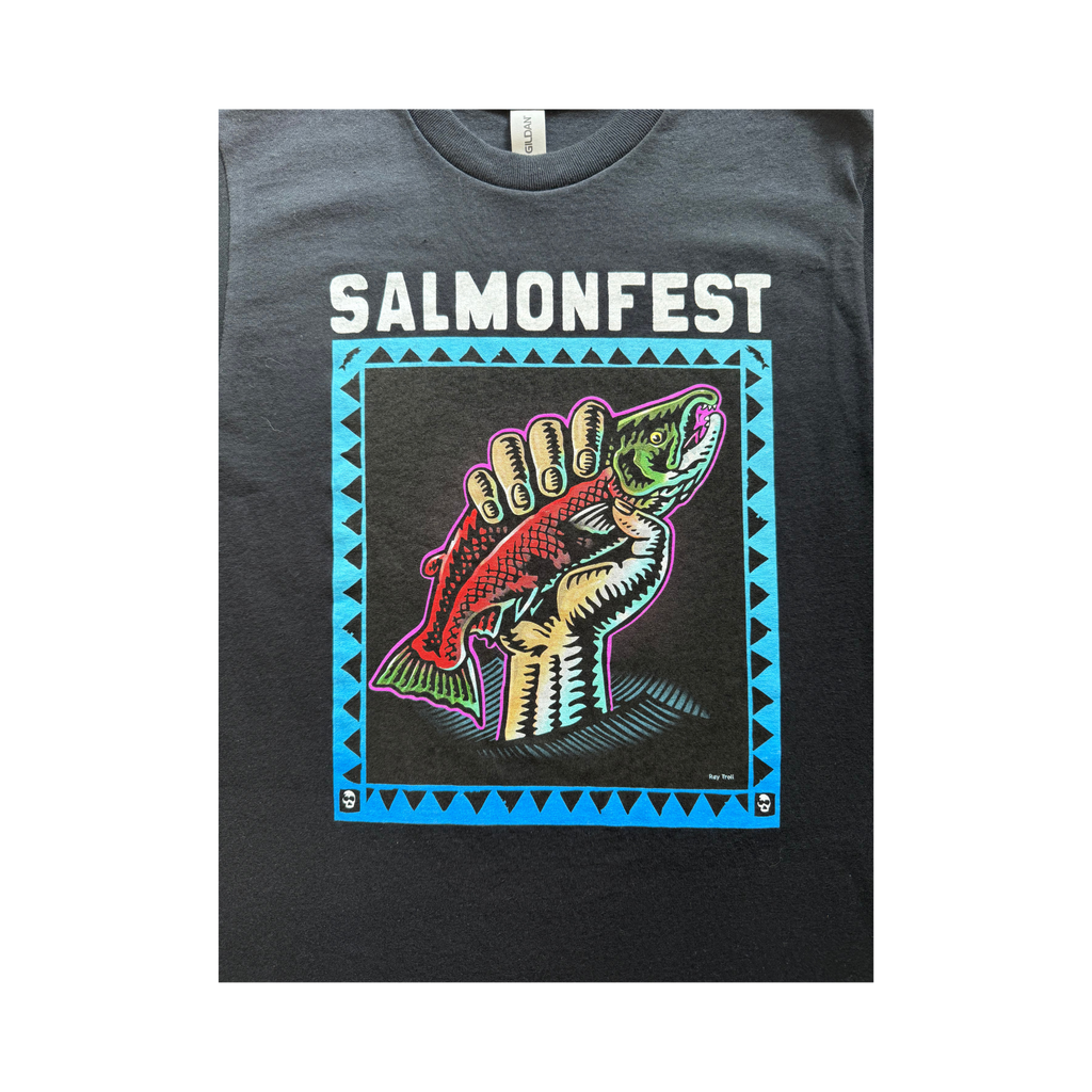 2023 Salmon Pump Line Up Tee - Black