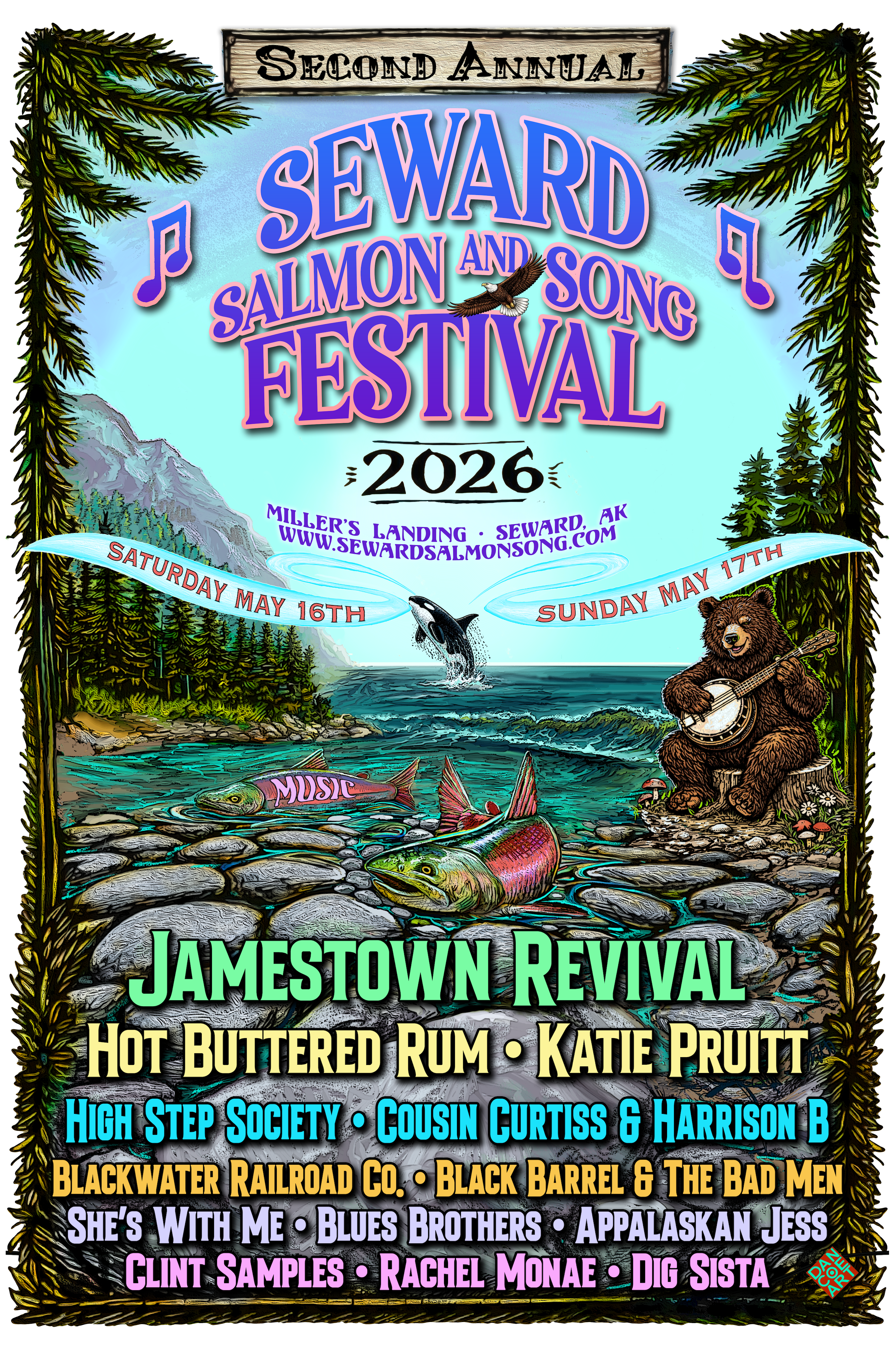 Seward Salmon and Song Festival Poster 2026